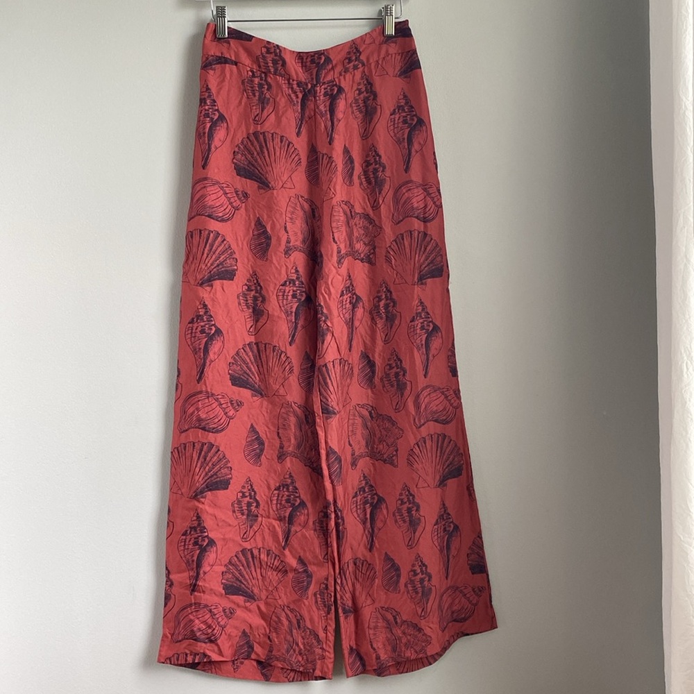 The Palazzo Pants in Red Shell